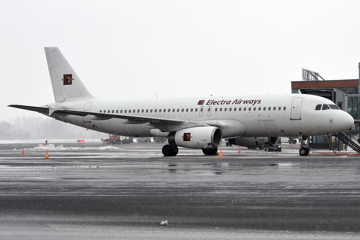 An aircraft in European Aviation Air Charter livery